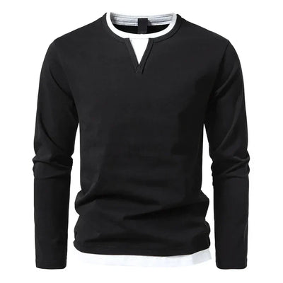 Spencer | Premium long-sleeved T-shirt in combed cotton