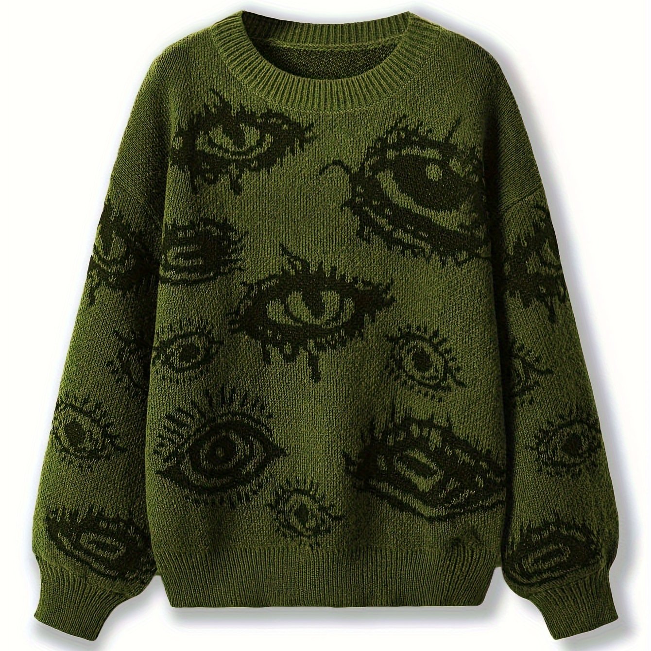 Liora | Soft Knit Sweater with Eye Pattern