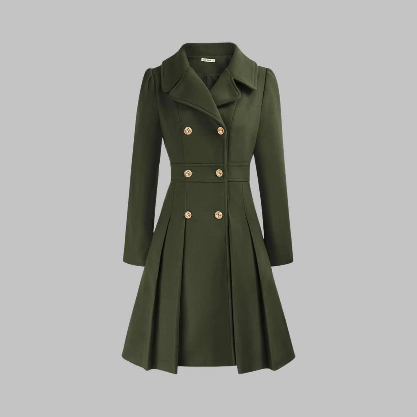 DAMI™ - Classy Double Button Long Sleeve Coat