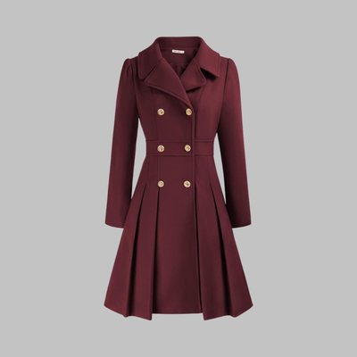 DAMI™ - Classy Double Button Long Sleeve Coat