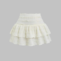 MATHA™ - Chic Layered Ruffle Hem Skort