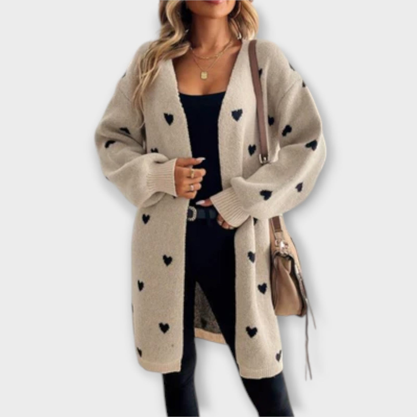 Heart Pattern Cardigan