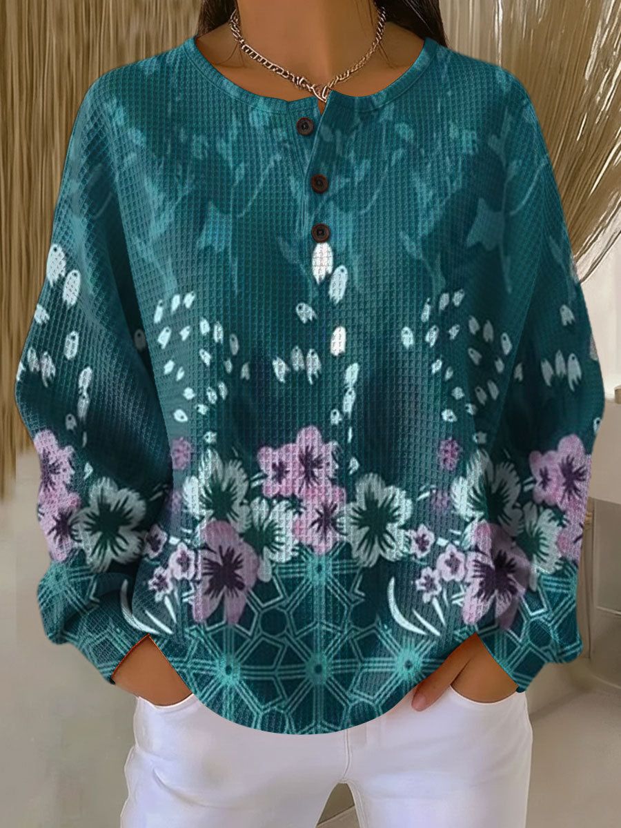 Perry | Sweater with Floral Color Pattern