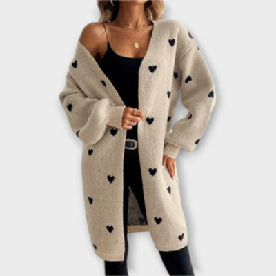Heart Pattern Cardigan