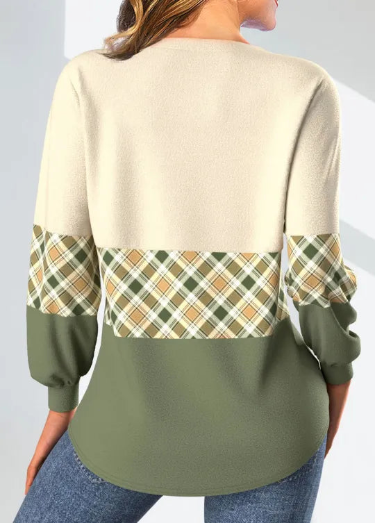 Shema | Sweater with Checkered Detail