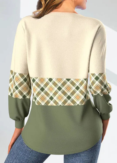 Shema | Sweater with Checkered Detail