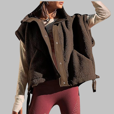 RAY™ - Comfy Warm Fleece Sleeveless Button Down Vest