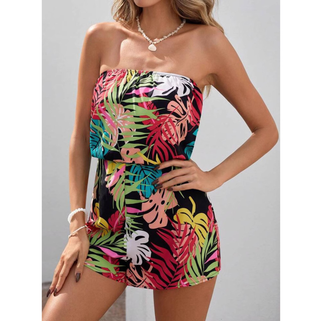 INDIRA™ – Casual Sleeveless Tube-Top Summer Romper