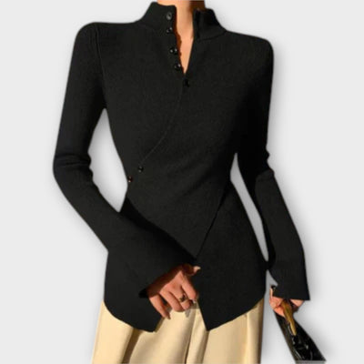 Elegant Knitted Cotton Sweater