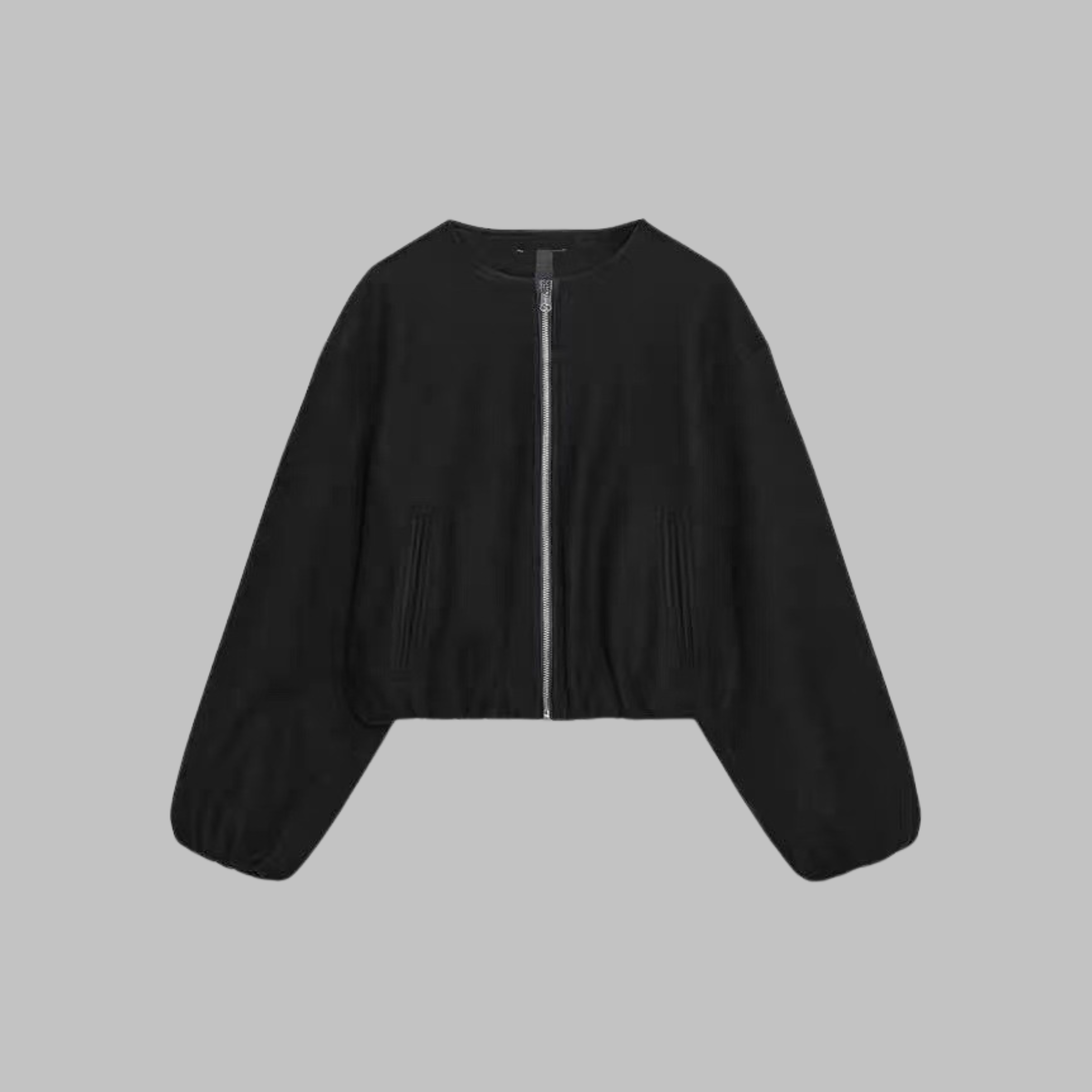 OVALIE™ - Chic Long Sleeve Zipper Crop Top Jacket