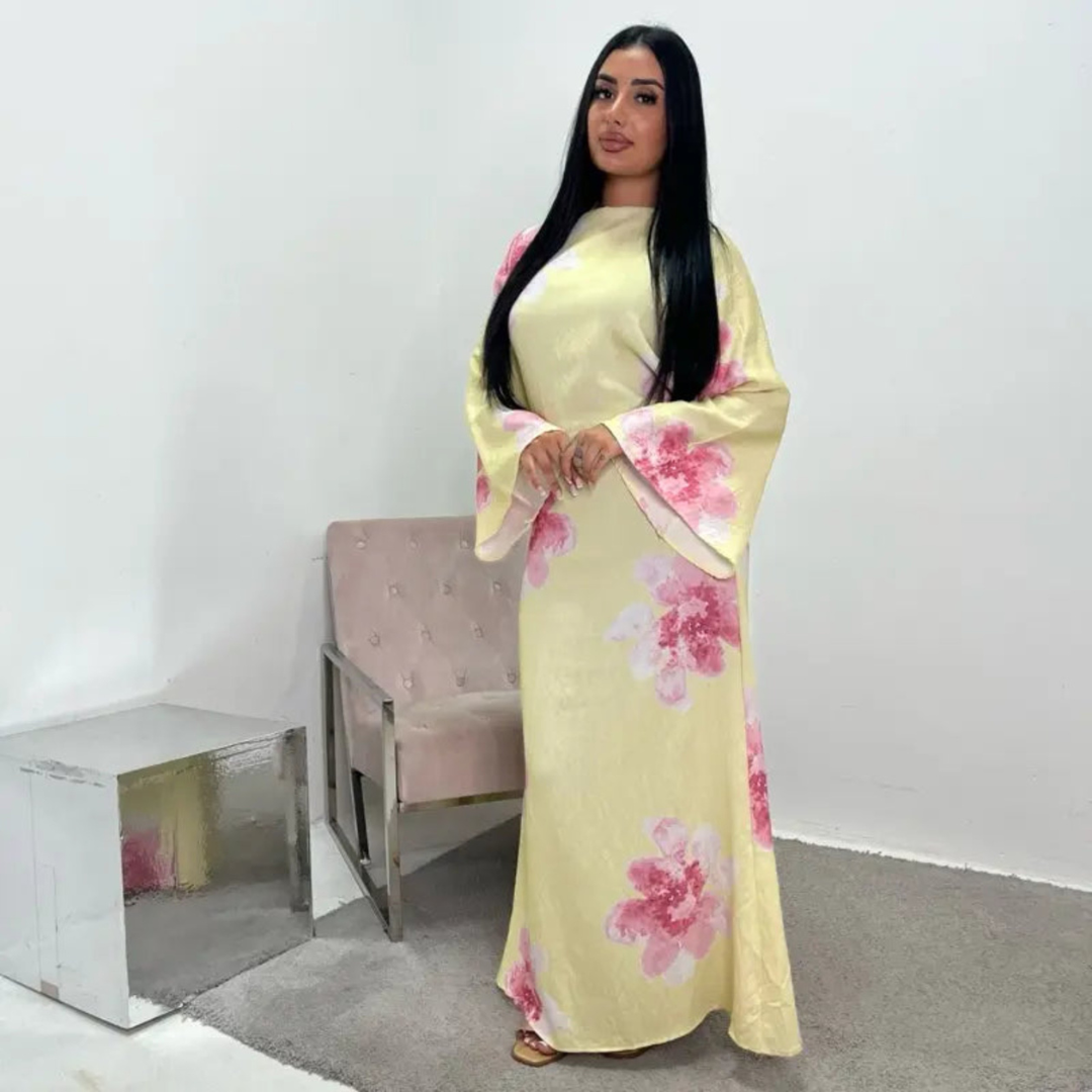 ALON™ – Modest Floral Loose Fit Maxi Dress