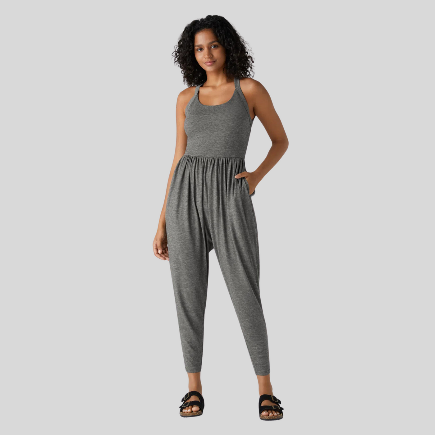 DAYEA™ – Comfy Backless U-Neck Lounge Jumpsuit