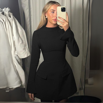 BRISHA™ - Chic Long Sleeve Bodycon Mini Dress