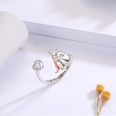 Ivee | Dog Embrace Ring (Rose)