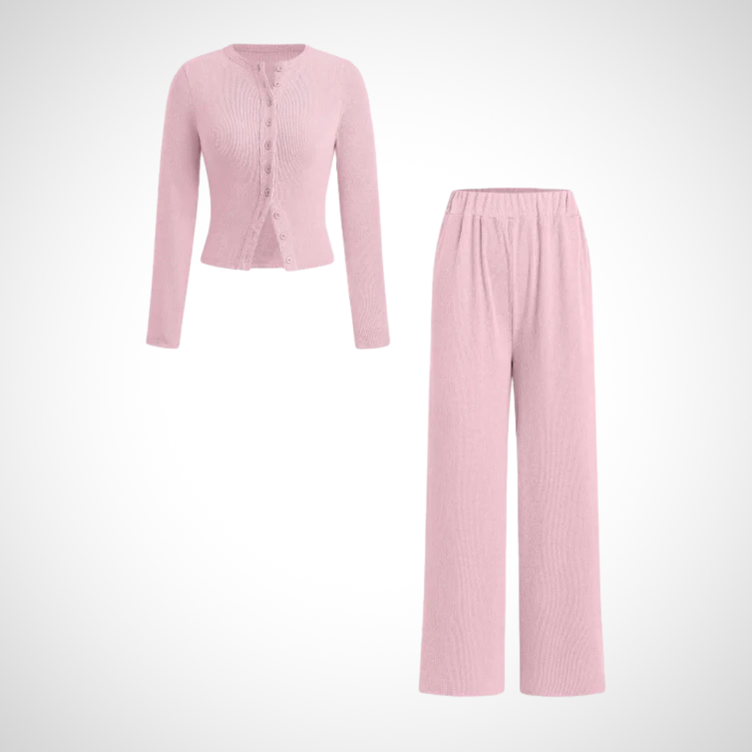 HAYLEY™ - Chic Two-Piece Button Set