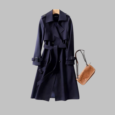 TIA™ - Elegant Knee-Length Loose Fit Coat