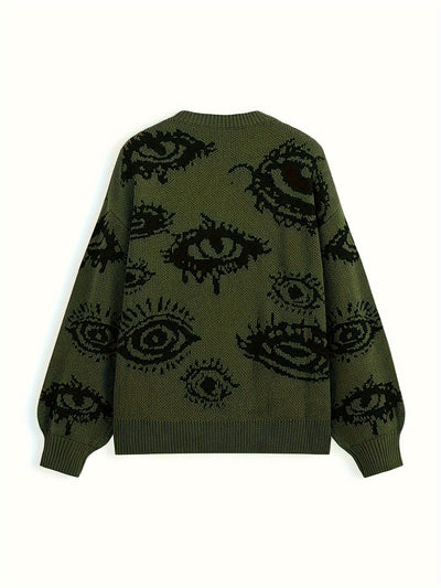 Liora | Soft Knit Sweater with Eye Pattern