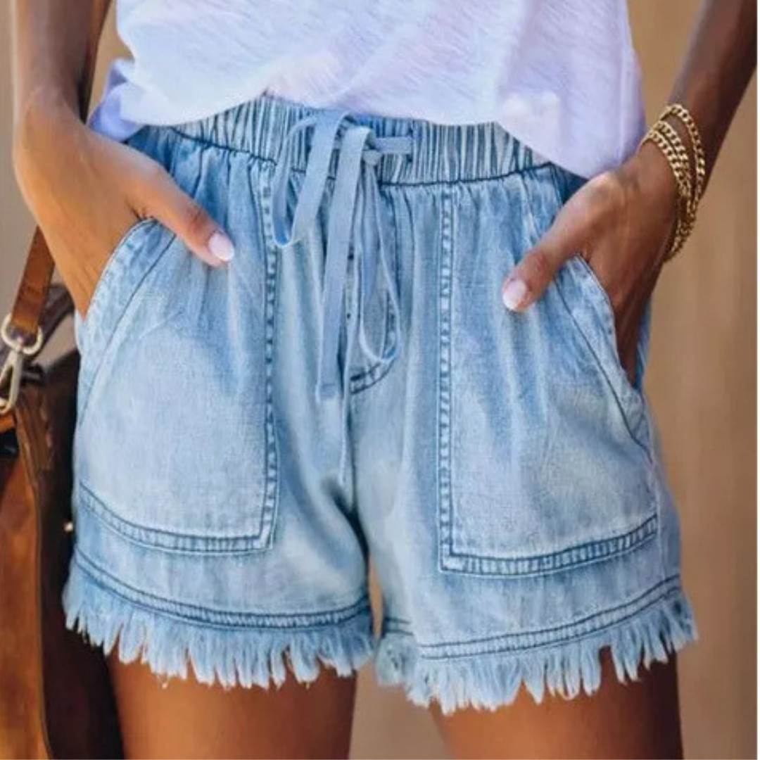 IMELDA™ – Casual Soft Waist-Tie Loose Fit Shorts