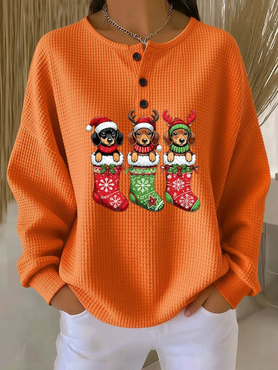 Lovely | Vintage Christmas Sweater with Dog Motif