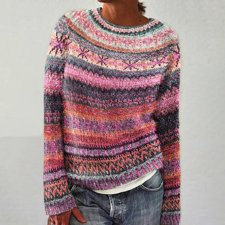 HARPER™ - Vibrant Fair isle Sweater