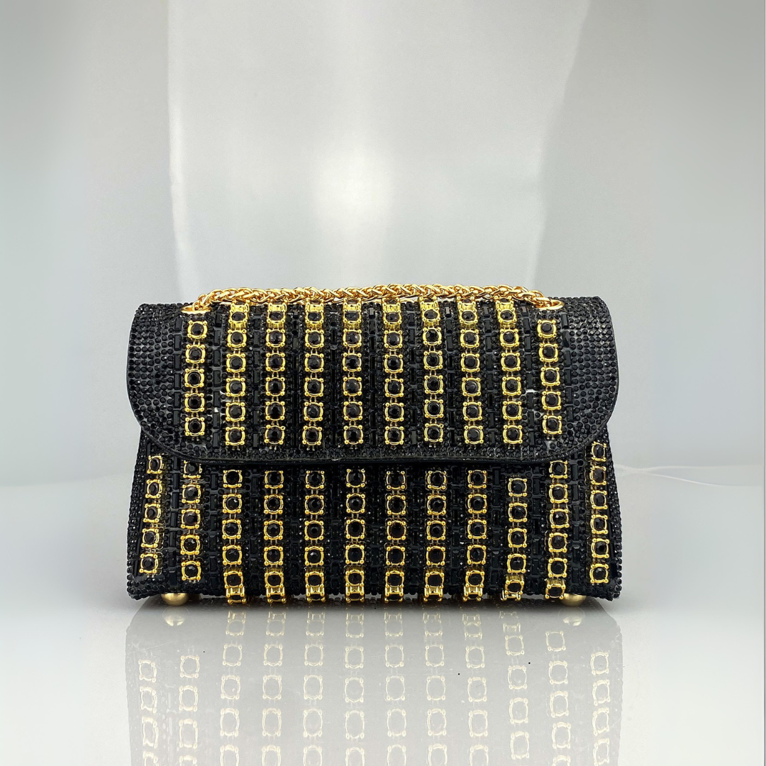 LAVIERA™ - Chic Chain Colored Diamond Shoulder Bag