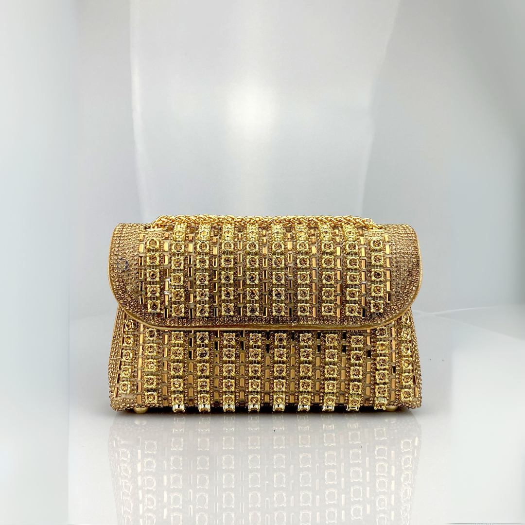 LAVIERA™ - Chic Chain Colored Diamond Shoulder Bag