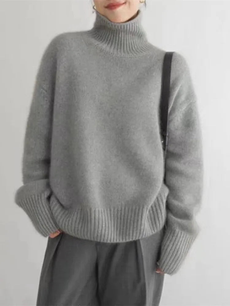 Larie | High Neck Cashmere Sweater