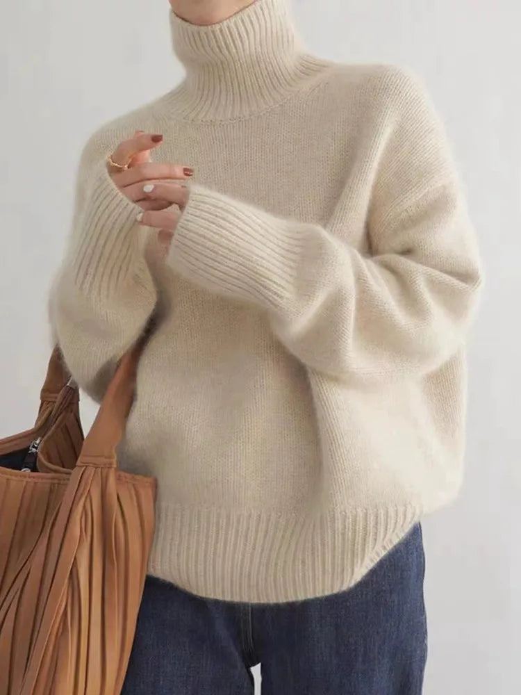 Larie | High Neck Cashmere Sweater