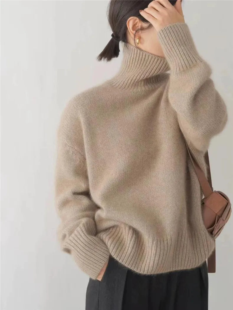 Larie | High Neck Cashmere Sweater