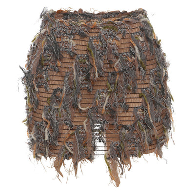 MARIA™ – Chic Fringe Detail High-Waist Mini Skirt