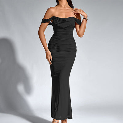 VALENTINI™ – Chic Off-Shoulder Ruched Mermaid Evening Dress