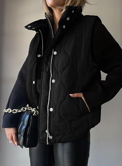 DARCY™ - Chic Lightweight Button-Up Puffer Vest