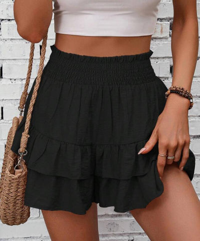JAMET™ - Casual Ruffle Tiered Boho Skorts