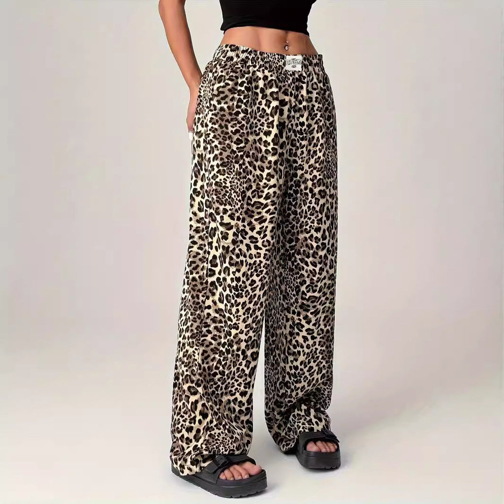 LIEZEL™ – Comfy Straight-Leg Leopard Print Pants