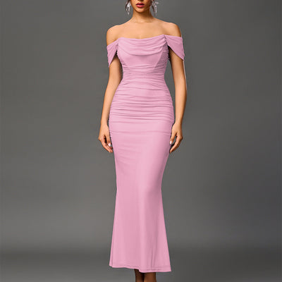 EUNOIA™ - Elegant Off Shoulder Backless Mermaid Dress