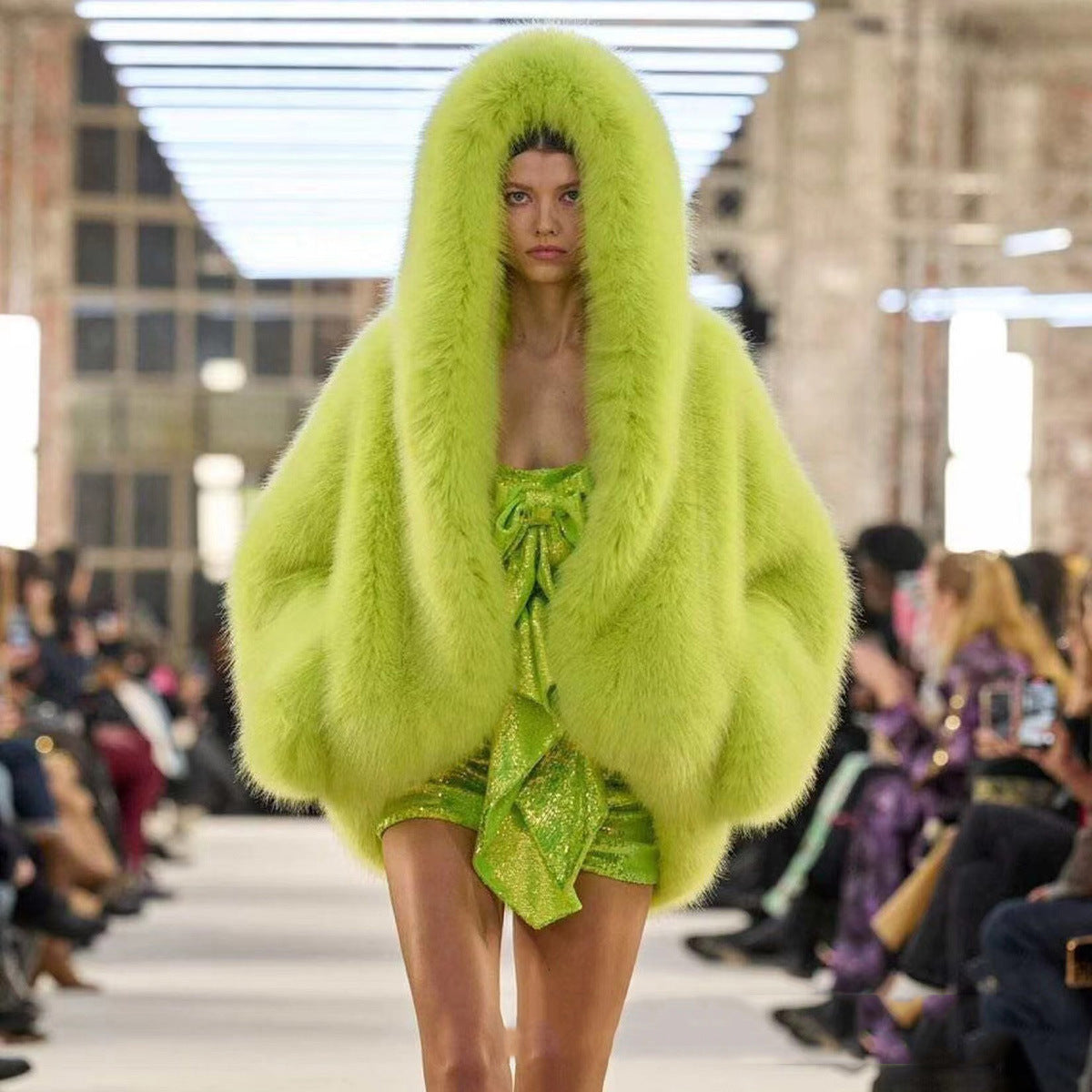 STELLA™ - Comfy Hooded Long Sleeve Faux Coat