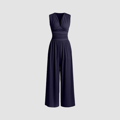 MARLOWE™ – Elegant Ruched Casual Jumpsuit