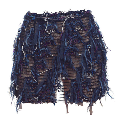 MARIA™ – Chic Fringe Detail High-Waist Mini Skirt