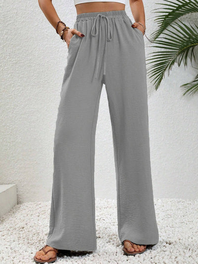 NIKU™ - Casual Wide Leg Drawstring Pants