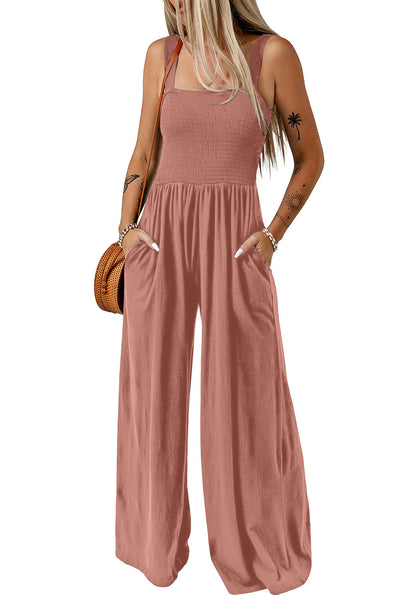 CATHLEEN™ – Lightweight Wide-Leg Square Neck Jumpsuit