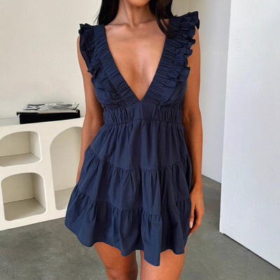 OMANA™ - Chic V-Neck Summer Sleeveless Sundress