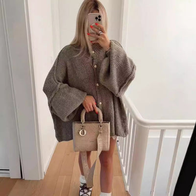 GANI™ – Classic Botton-Up Long Sleeve Cardigan