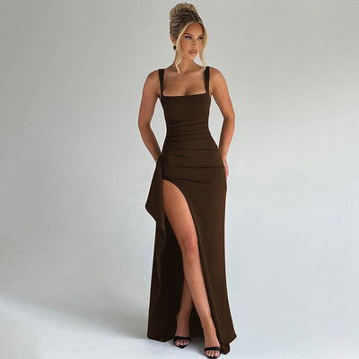 ZARIANI™ – Elegant Formal Slip Maxi Dress with Open Back