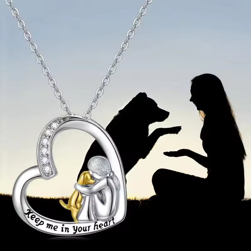 Seraphine | Dog Embrace Necklace