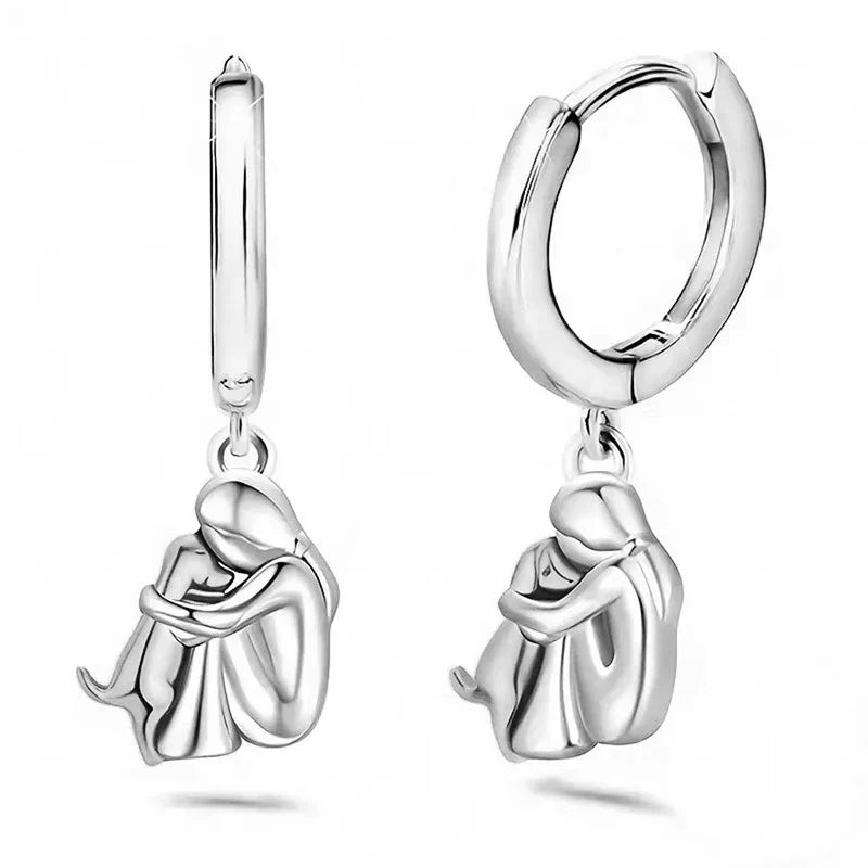Selene | Dog Embrace Earrings