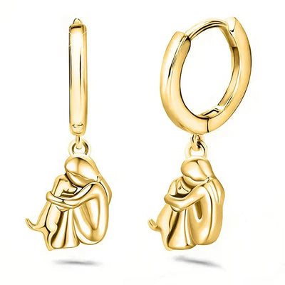Selene | Dog Embrace Earrings