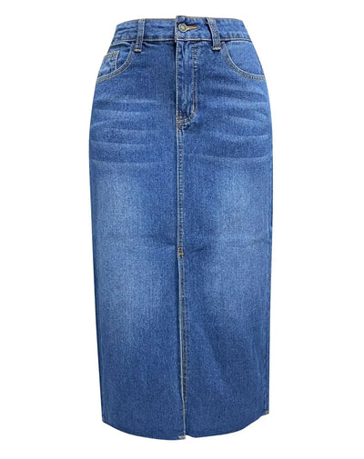 DENISE™ – Classic High-Waist Denim Skirt