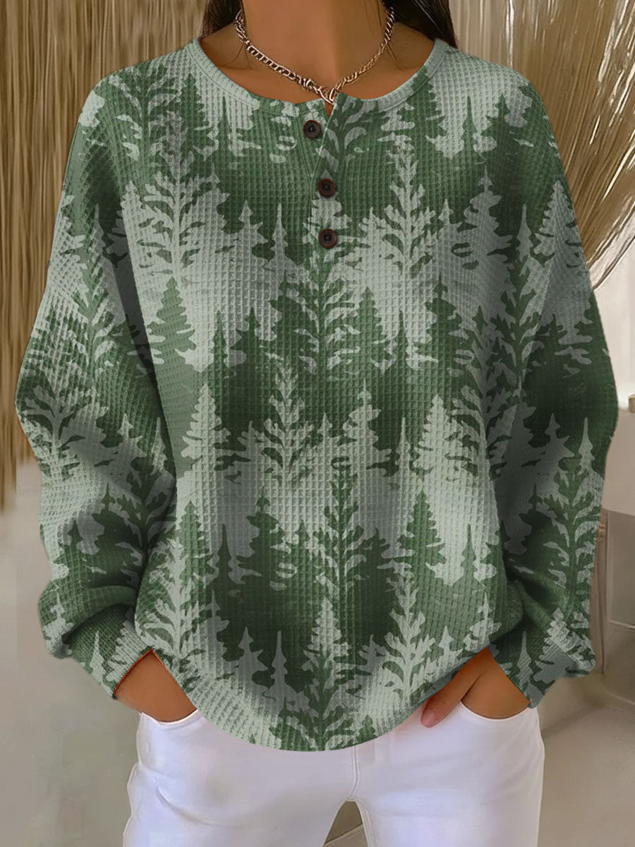 Tanya | Christmas Sweater with Classic Tree Motif