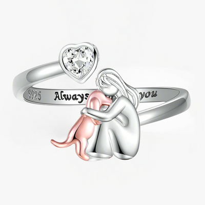 Ivee | Dog Embrace Ring (Rose)